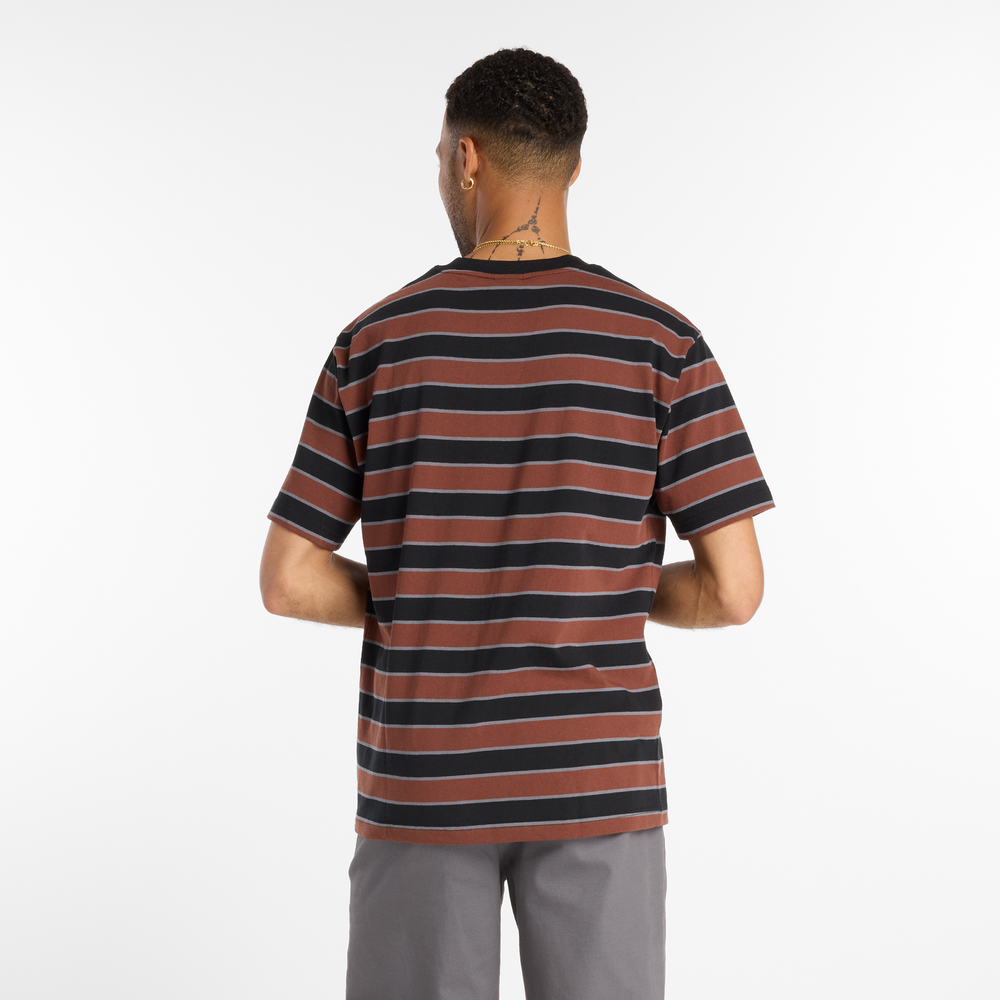 Férfi póló New Balance Numeric MT53700BK – barna