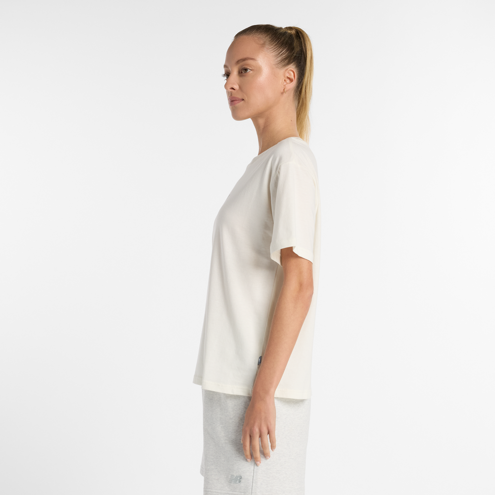 Női póló New Balance WT51541SST – bézs