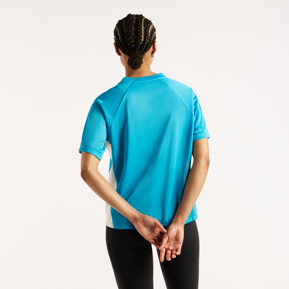 Női póló New Balance Viz-Tech Run – kék