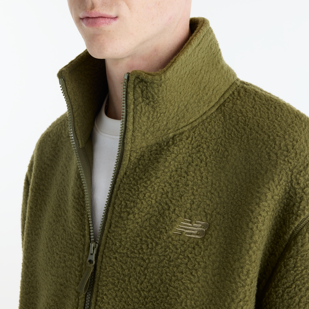 Férfi kabát New Balance High Pile – zöld