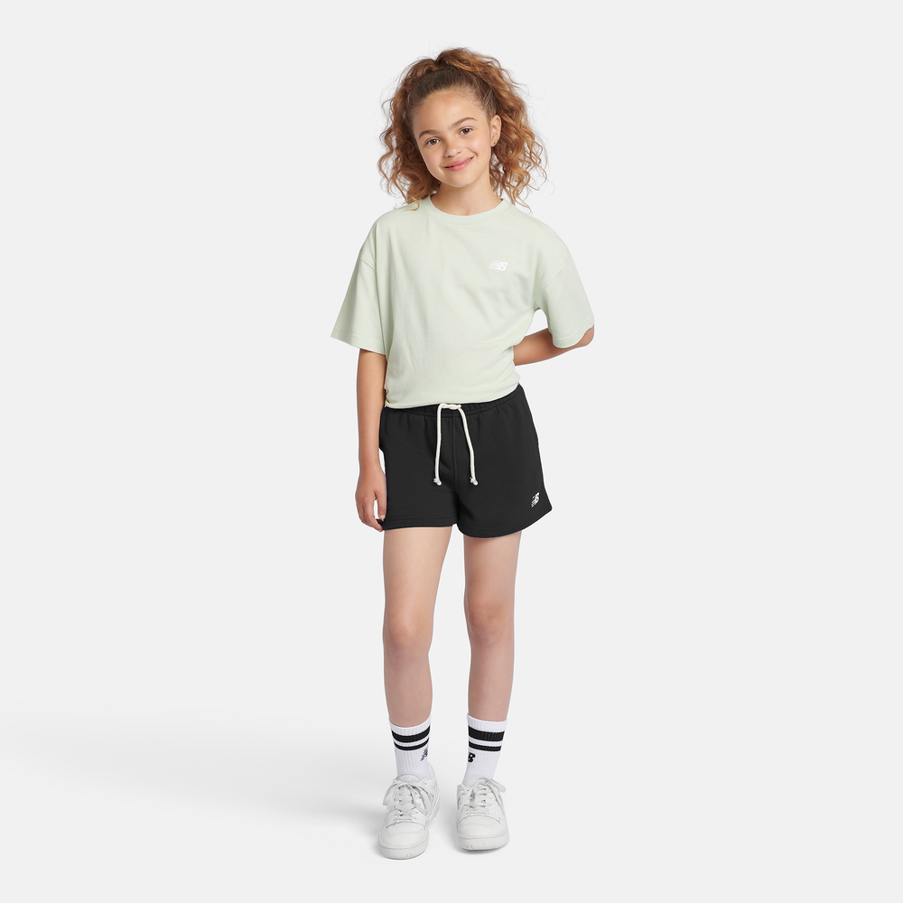 Gyermek rövidnadrág New Balance LAKG0006BK – fekete