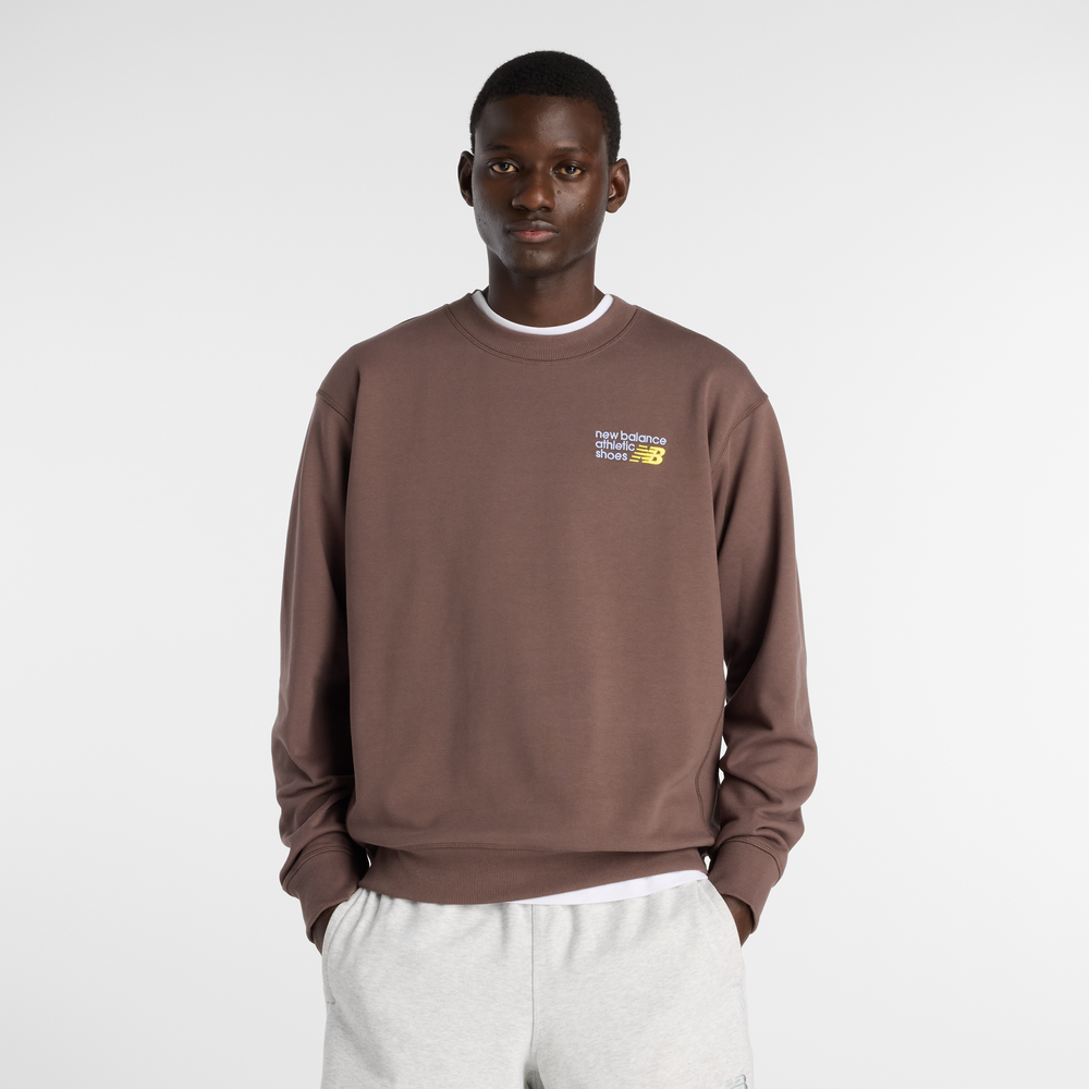 Férfi felső New Balance MT41547ABP – barna