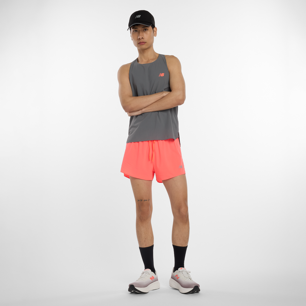 Férfi futónadrág New Balance MS51283URR – narancssárga