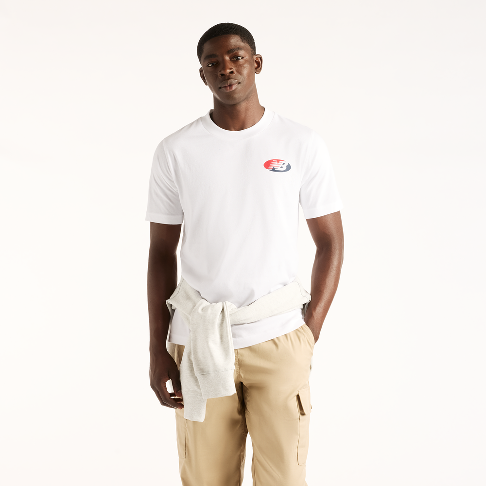 Férfi póló New Balance MT6252JMWT – fehér