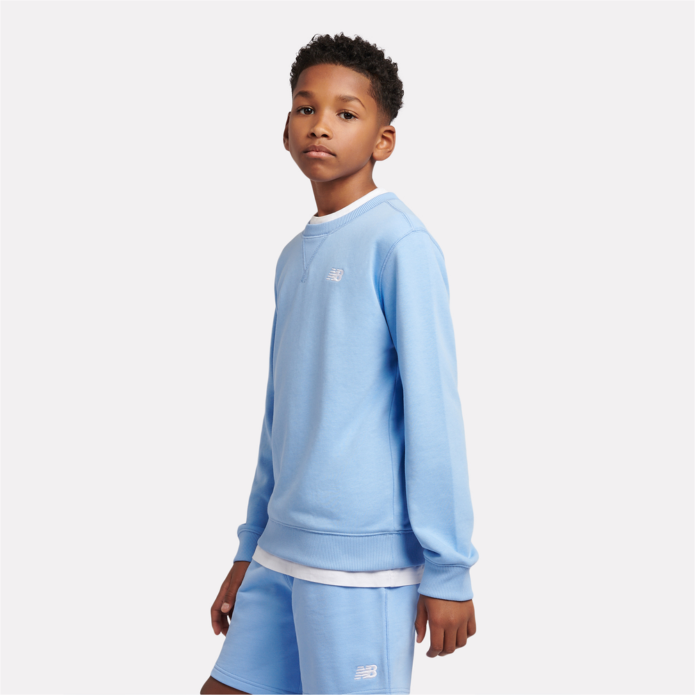 Gyerek pulóver New Balance LAKB0055ELE – kék