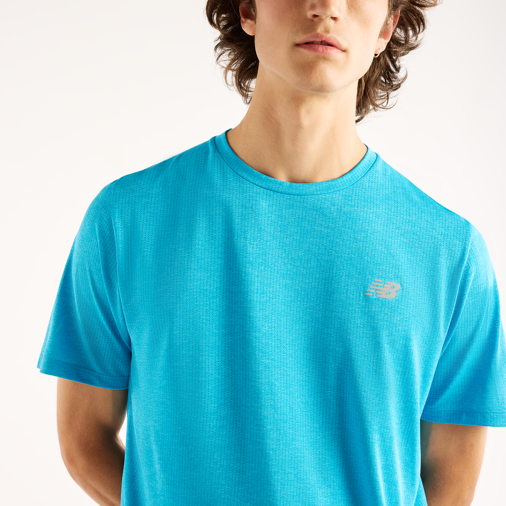 Férfi futópóló New Balance RC Essential – kék