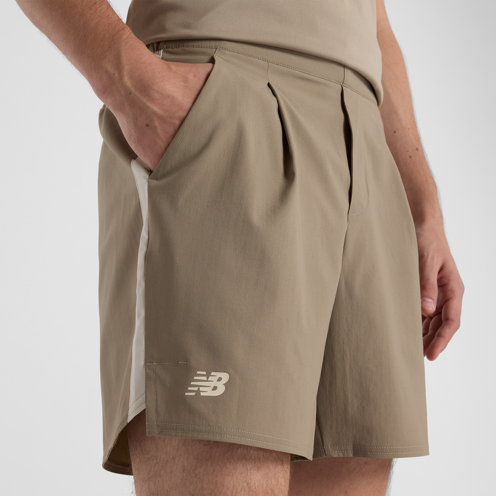Férfi futónadrág New Balance MS41401ADS – bézs