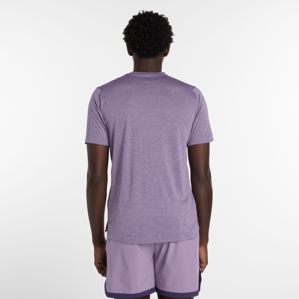 Férfi futópóló New Balance MT41253AB7 – lila