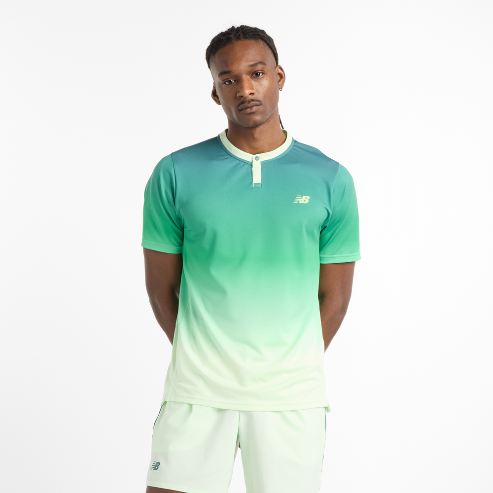 Férfi futópóló New Balance MT41406MEW – zöld