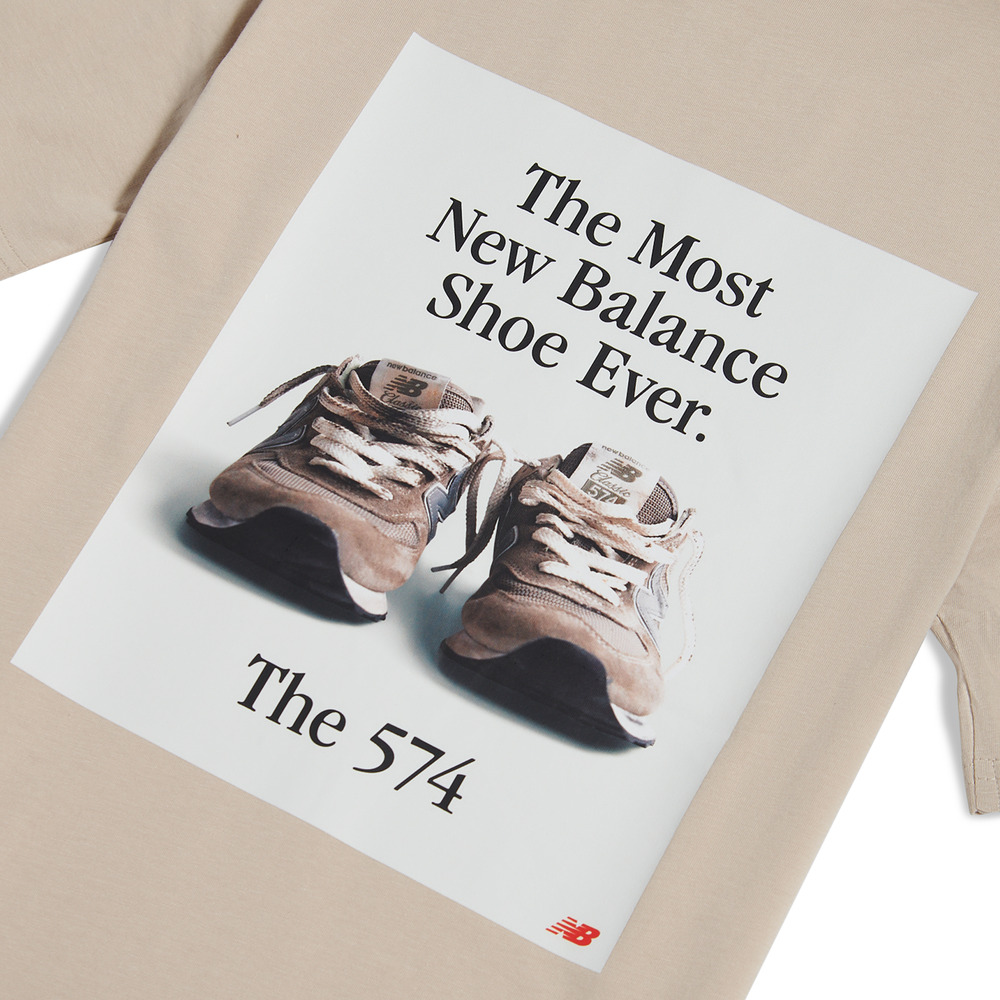 Gyerek póló New Balance YT61A21ATWF – bézs