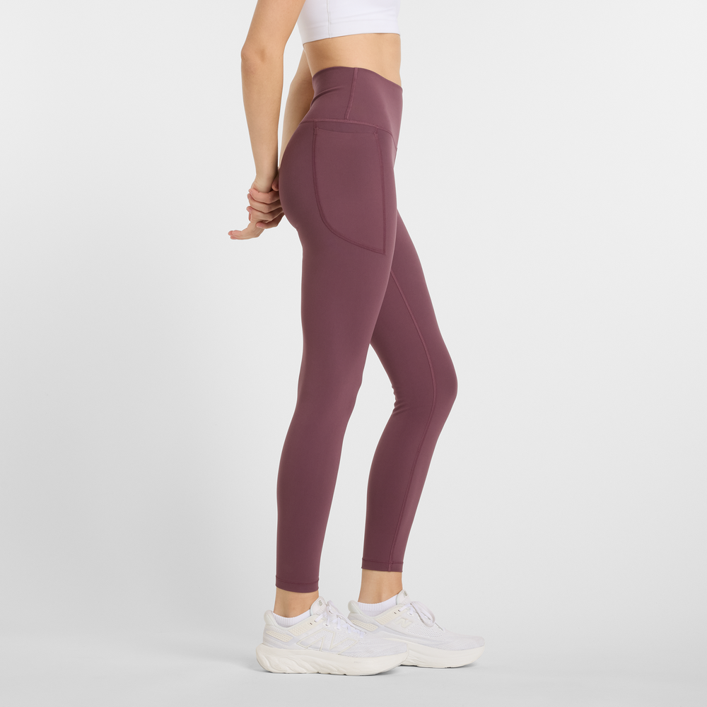 Női leggings New Balance WP51124FDP – bordó