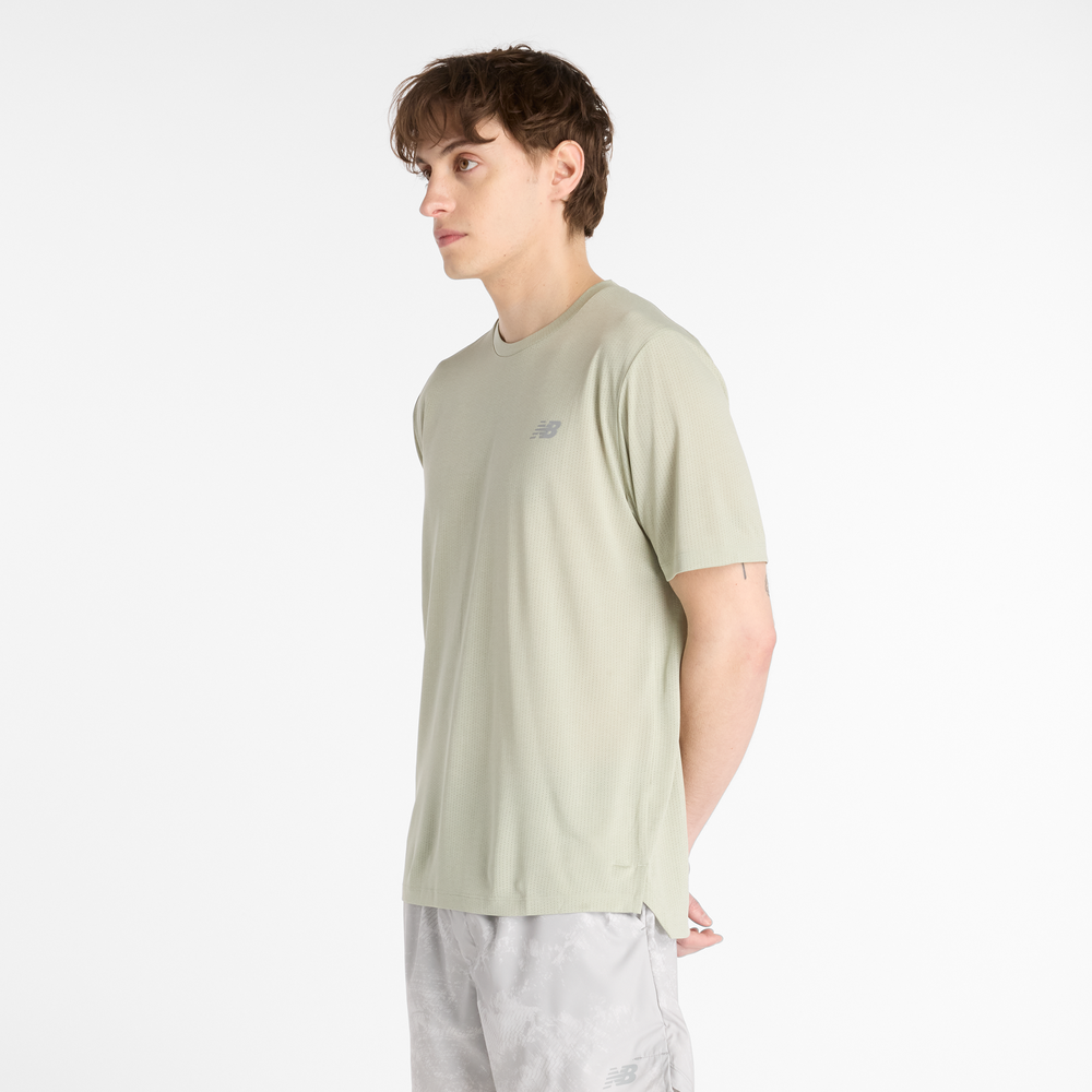 Férfi futópóló New Balance MT41253GSH – zöld