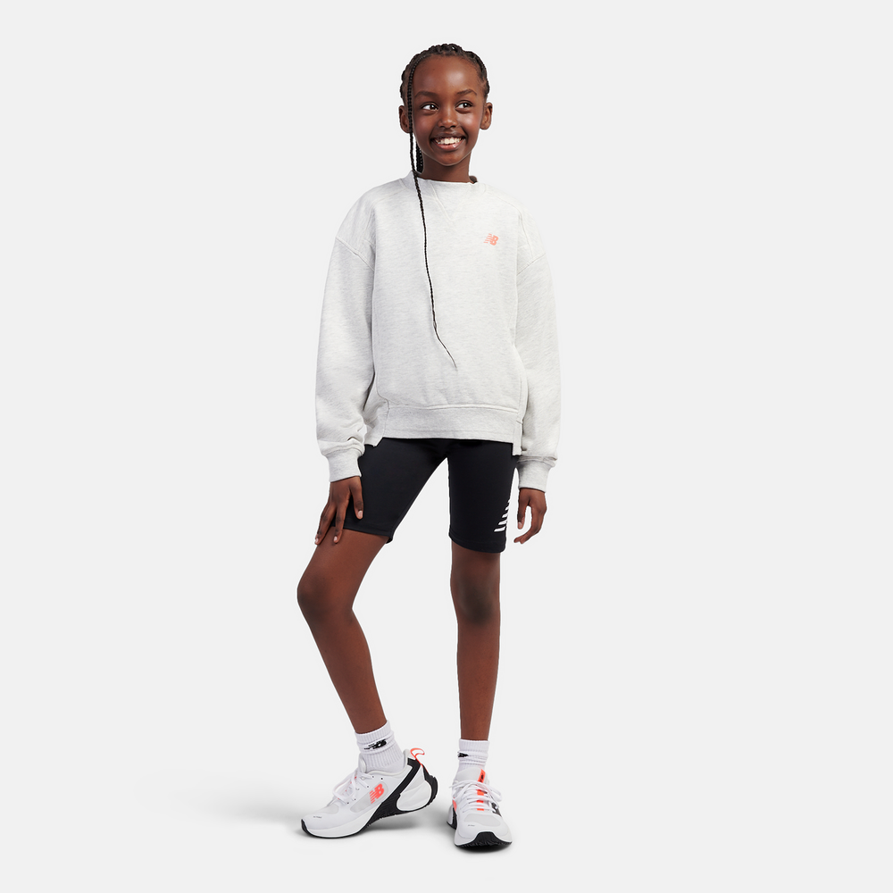 Gyerek pulóver New Balance LAKG0205AHH – szürke