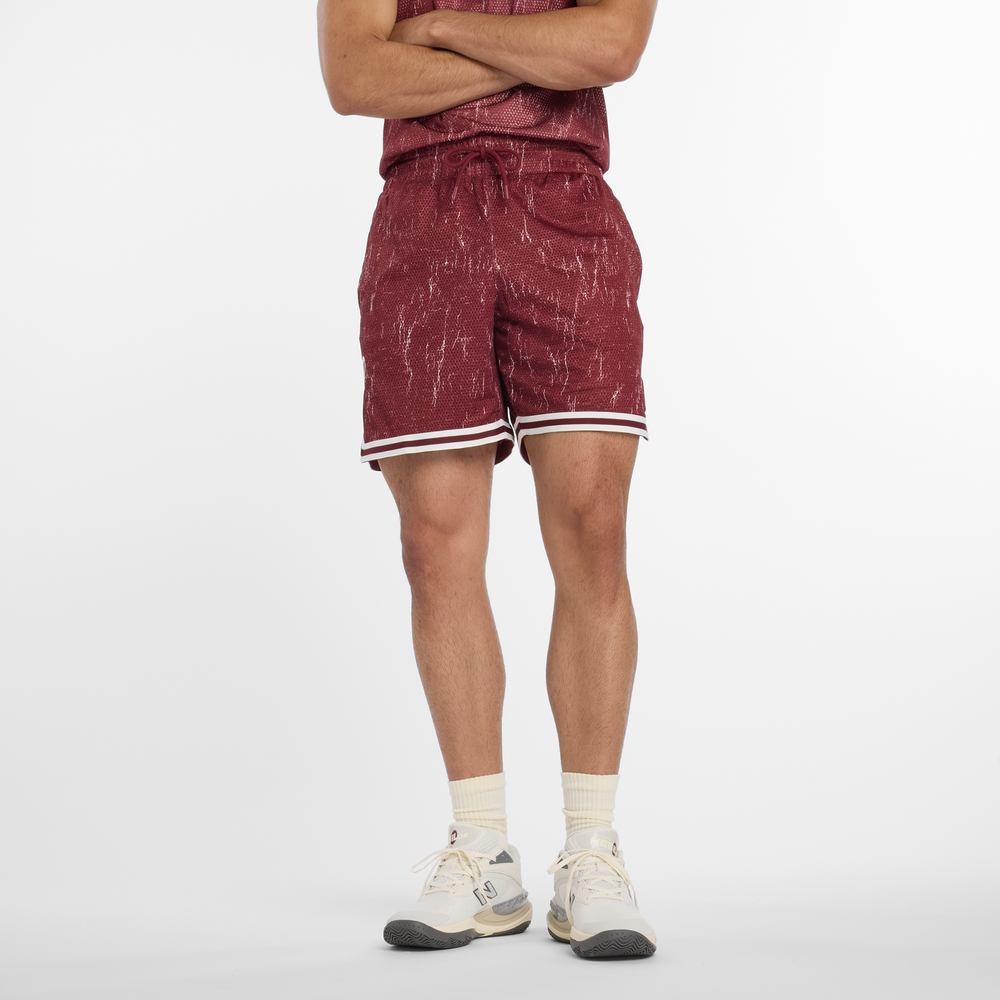 Férfi futónadrág New Balance MS53610MHB – bordó
