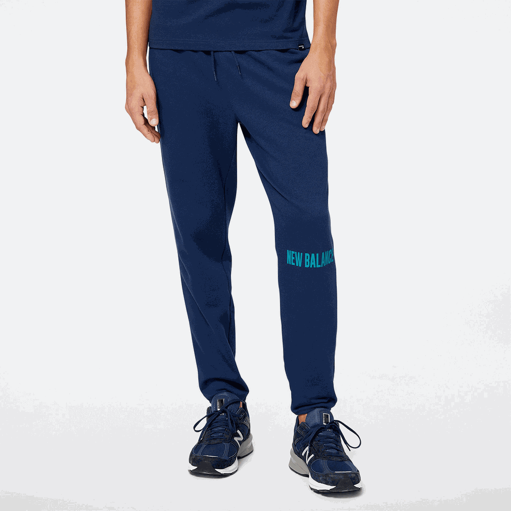 Férfi nadrág New Balance MP23900TMT – sötétkék