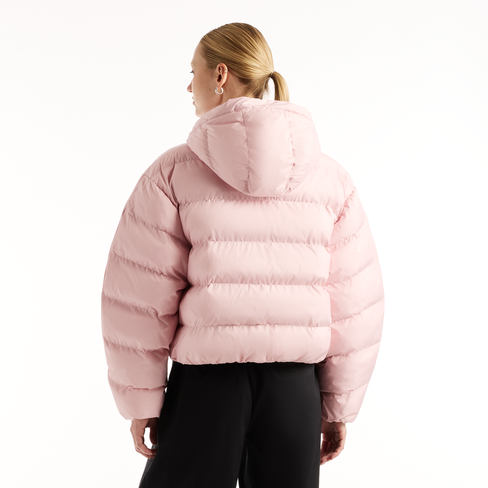 Női kabát New Balance Boston Puffer – rózsaszín