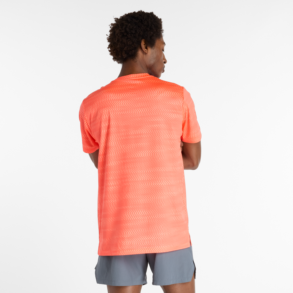 Férfi futópóló New Balance MT53217URR – narancssárga