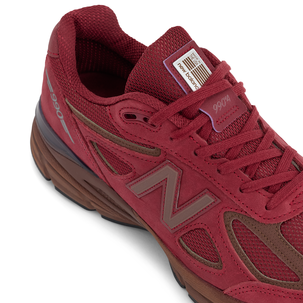 Unisex cipő New Balance U990BR4 – bordó