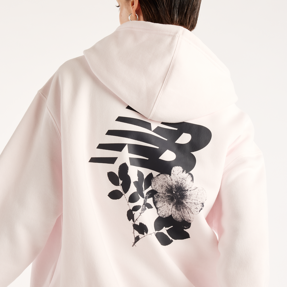Női felső New Balance Pressed Flowers – rózsaszín