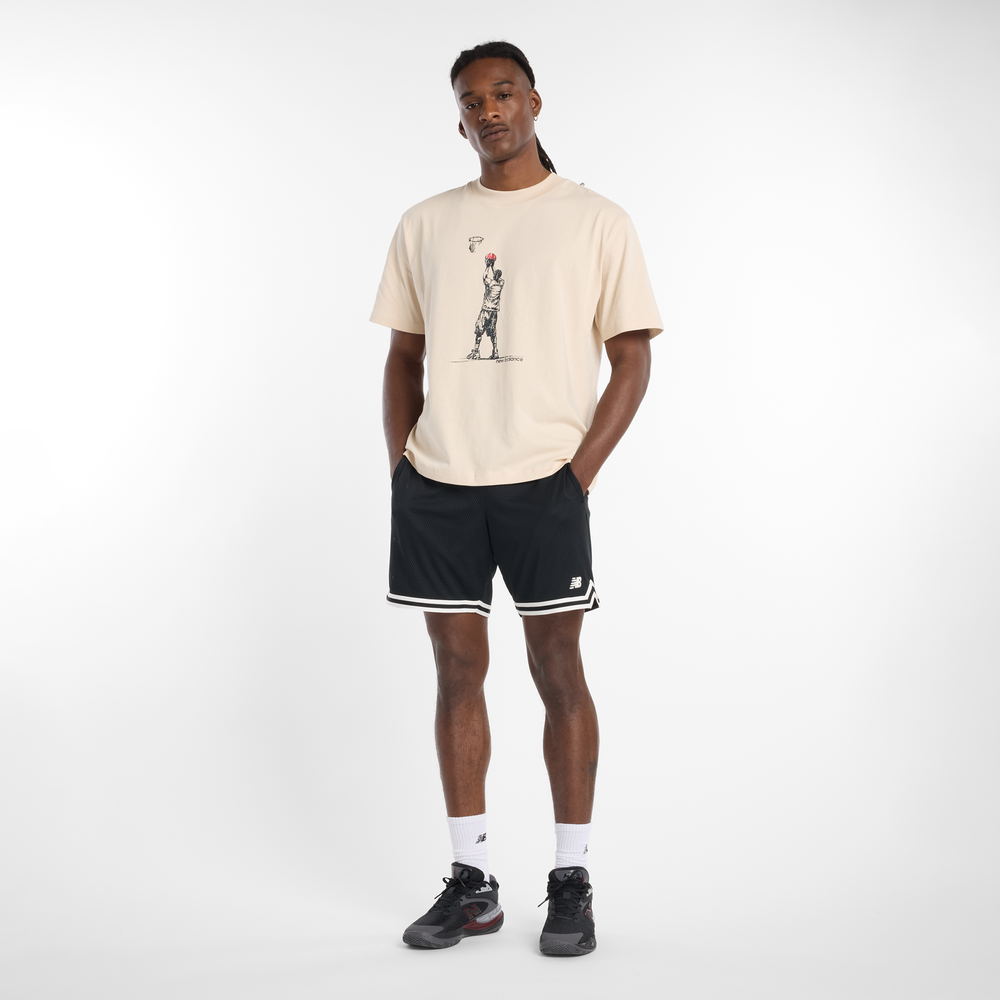 Férfi póló New Balance MT53611BIS – bézs