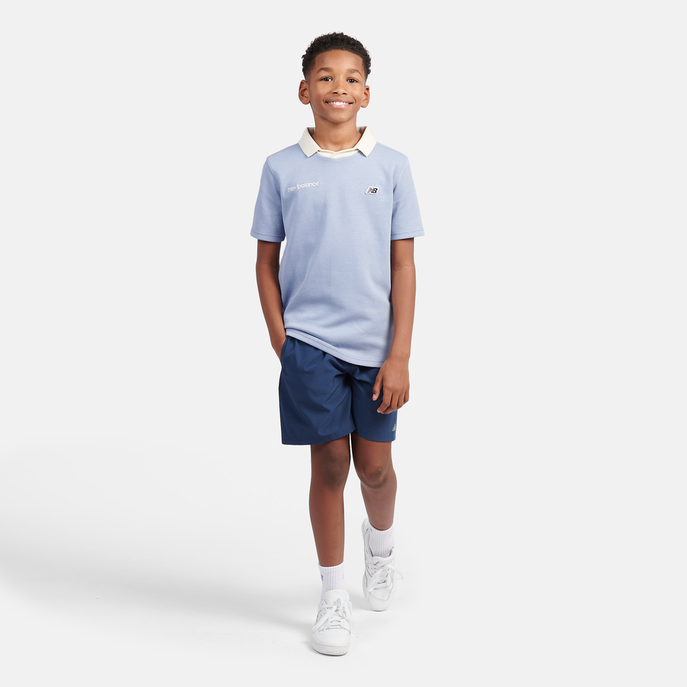 Gyerek póló New Balance LAKB0195DUS – kék