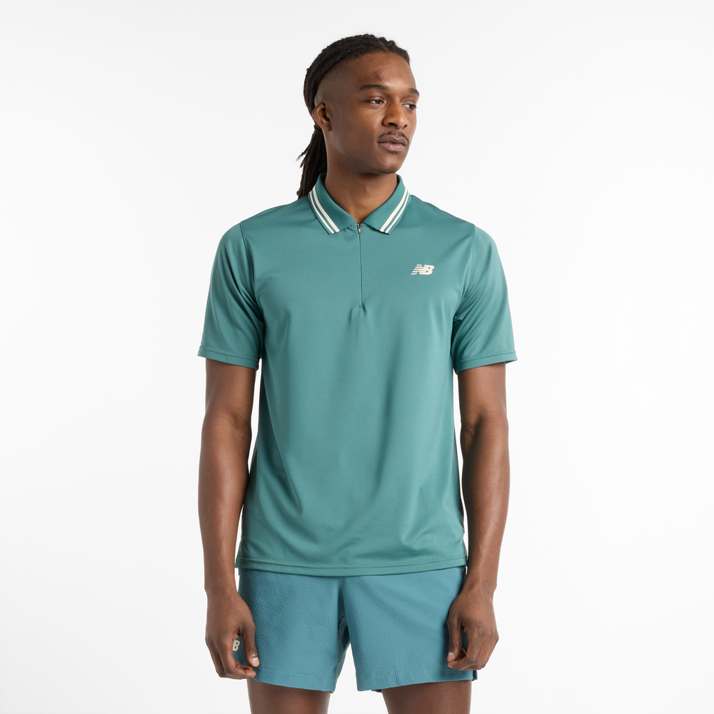 Férfi futópóló New Balance MT41402NUS – zöld
