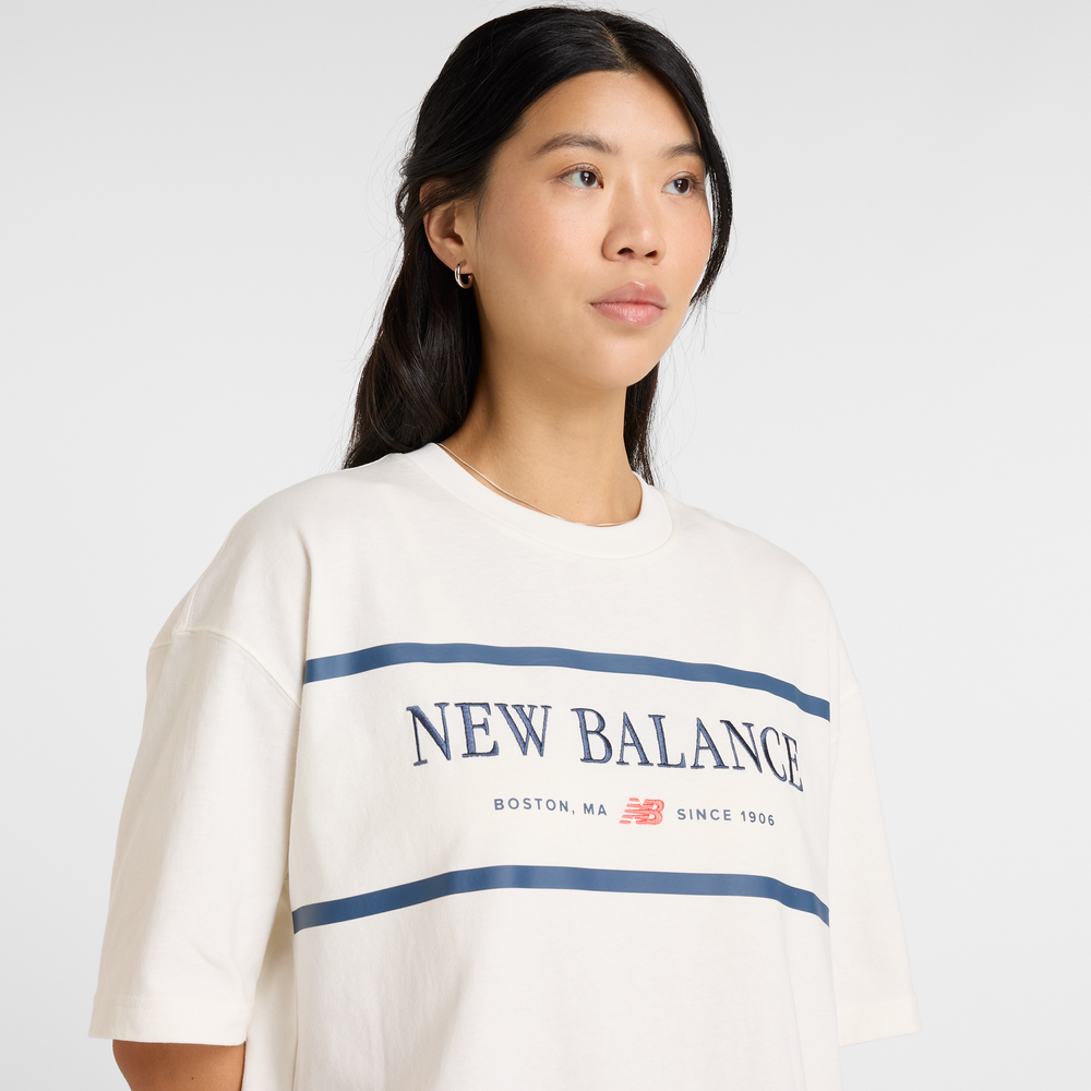 Női póló New Balance WT51910SST – bézs