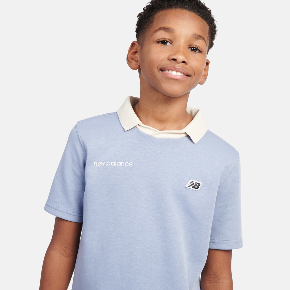 Gyerek póló New Balance LAKB0195DUS – kék
