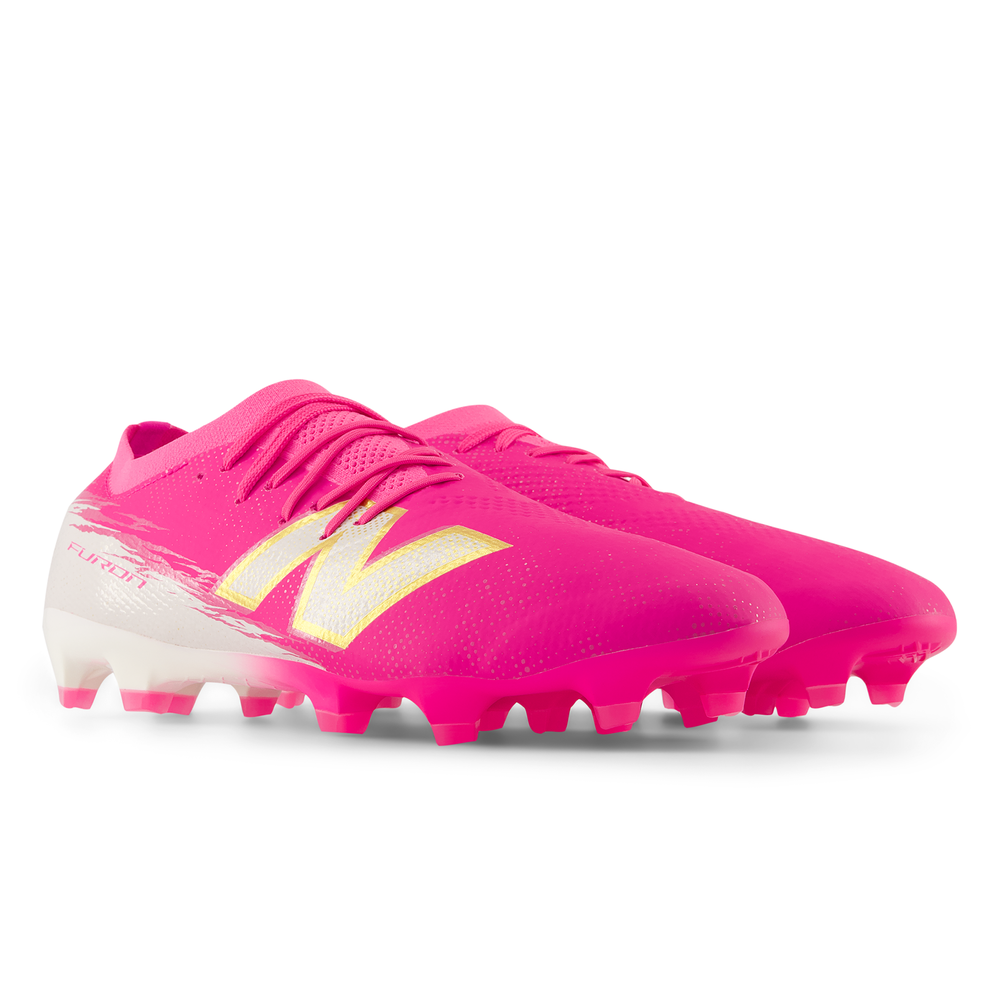 Férfi focicipő New Balance FURON PRO FG V8 UF2F221 – rózsaszín