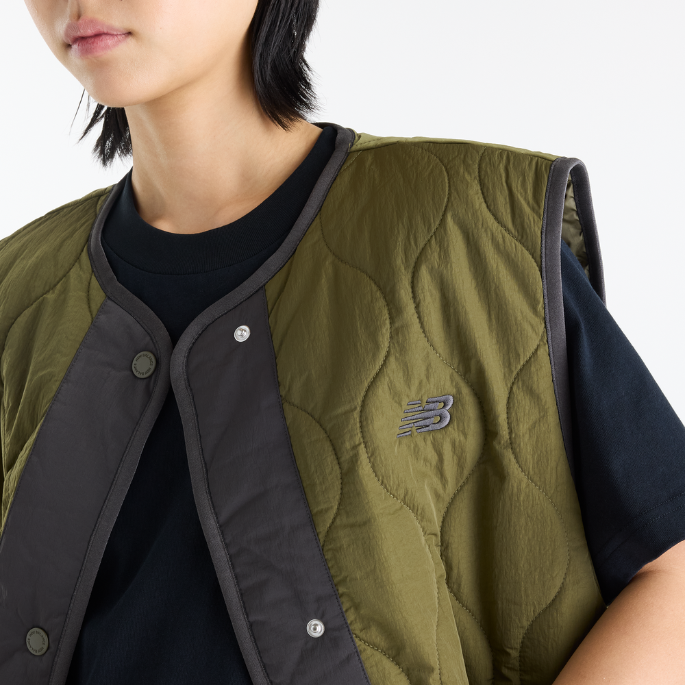 Női mellény New Balance Quilted – bézs