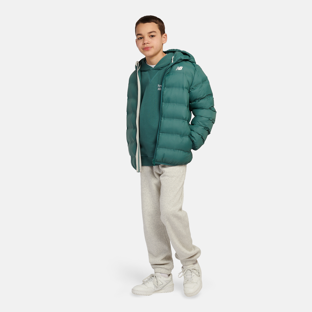 Gyerek dzseki New Balance LAKB0036NUS – zöld