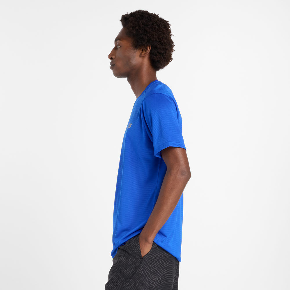 Férfi futópóló New Balance MT41222BUM – kék