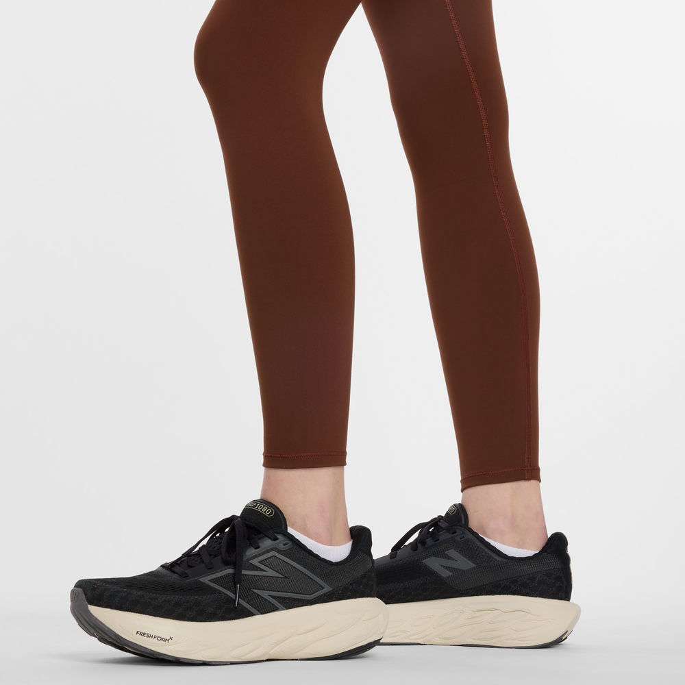 Női leggings New Balance WP51112ROK – barna