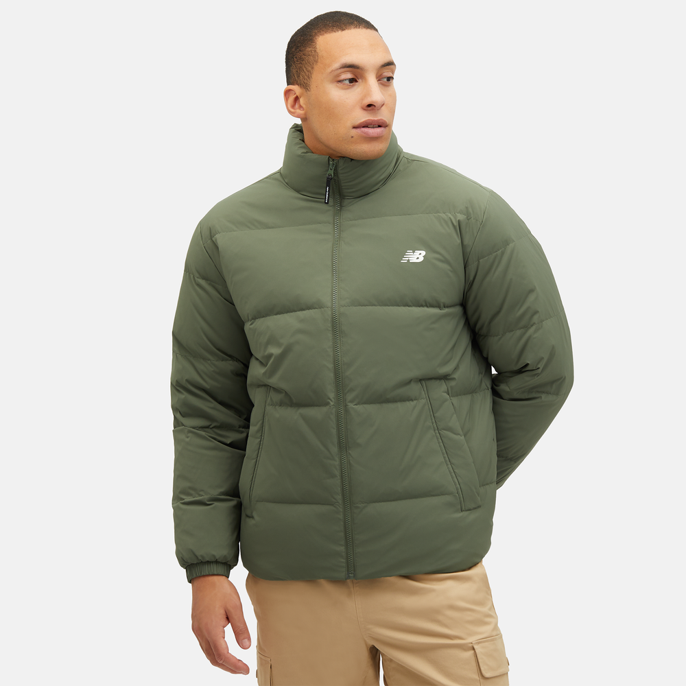 Férfi téli kabát New Balance MJ34324DON – zöld