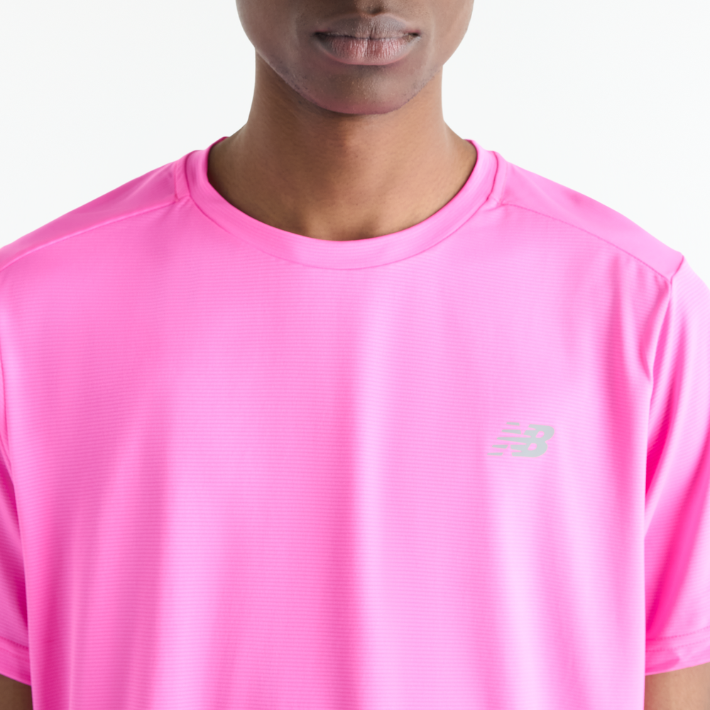 Férfi futópóló New Balance MT41222AAB – rózsaszín
