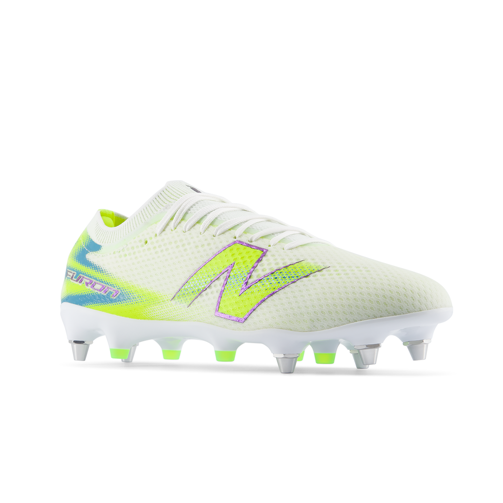 Férfi focicipő New Balance FURON PRO SG V9 UF2S1Z2 – fehér