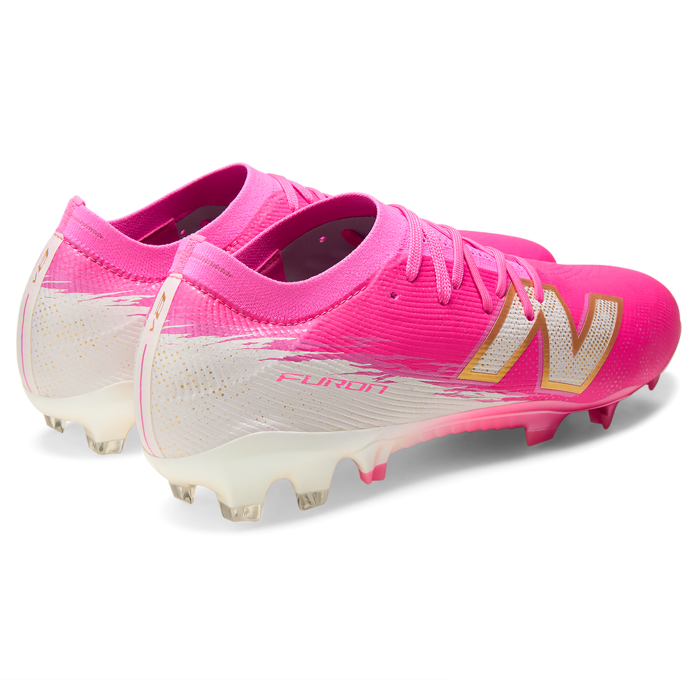 Férfi focicipő New Balance FURON ELITE FG V8 UF1F6O4 – rózsaszín