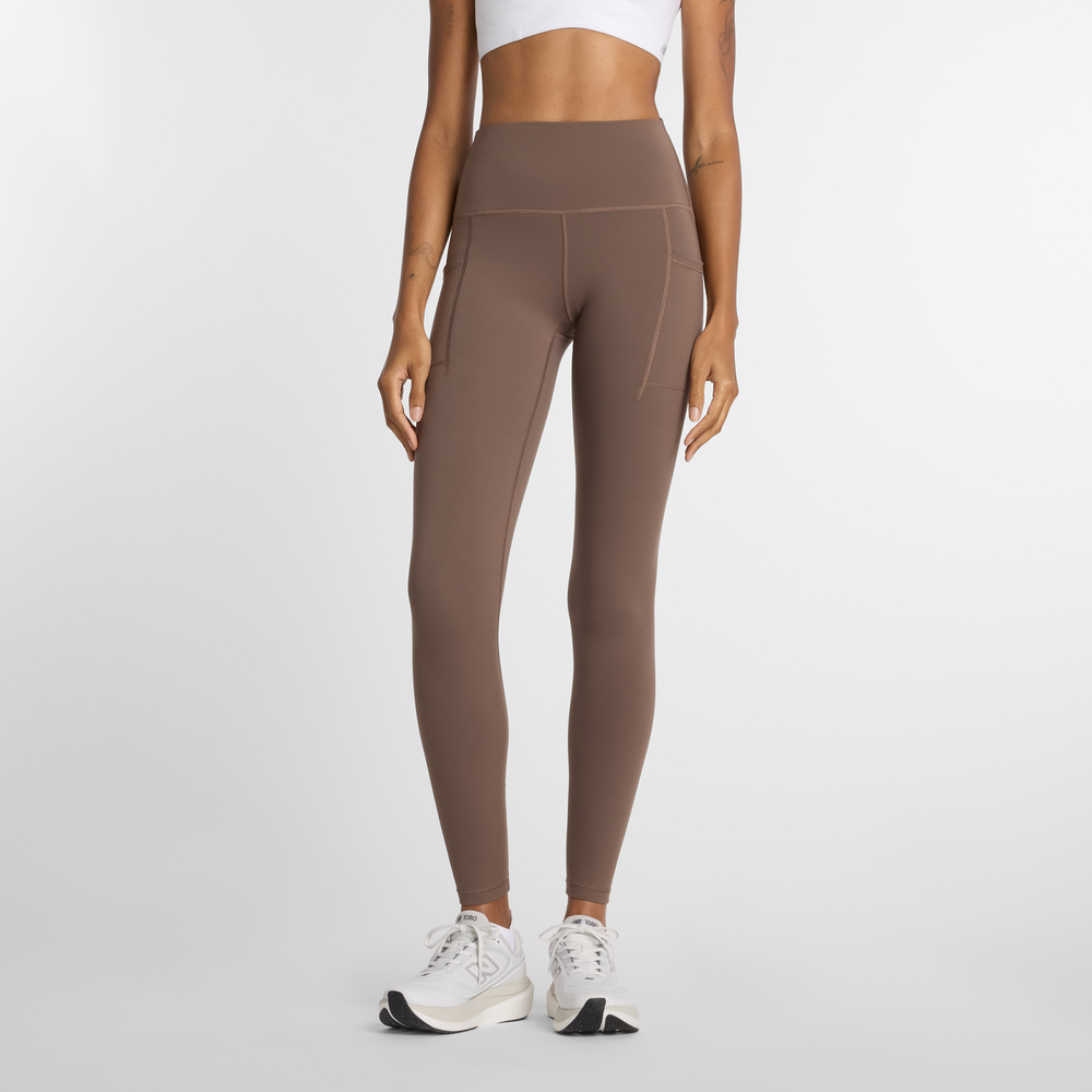 Női leggings New Balance WP51275ABP – barna