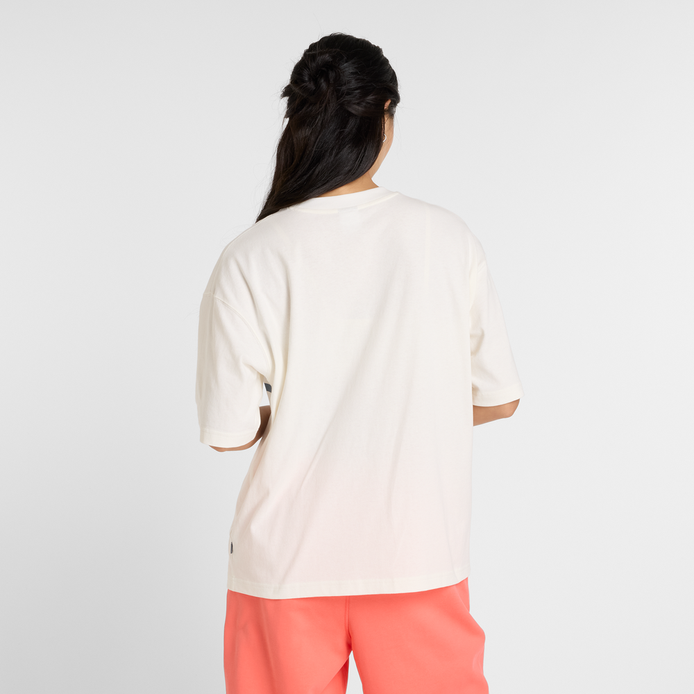 Női póló New Balance WT51910SST – bézs