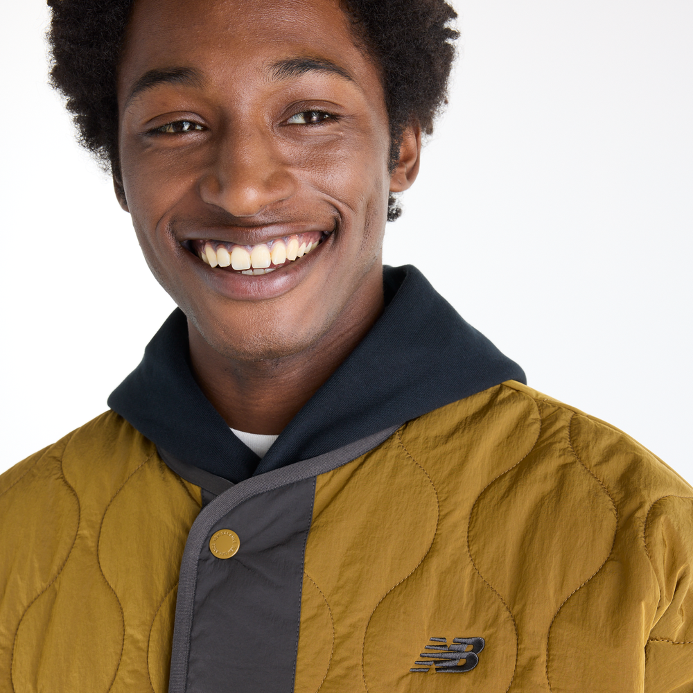 Férfi kabát New Balance Quilted Bomber – sárga