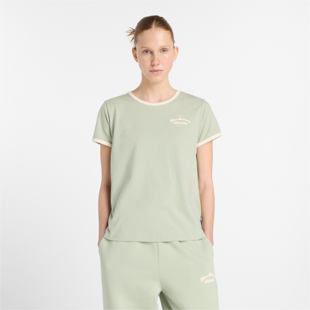 Női póló New Balance WT53524GAS – zöld