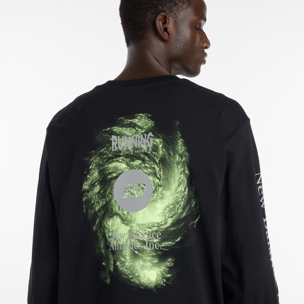 Férfi póló New Balance MT61H4CYBK – fekete