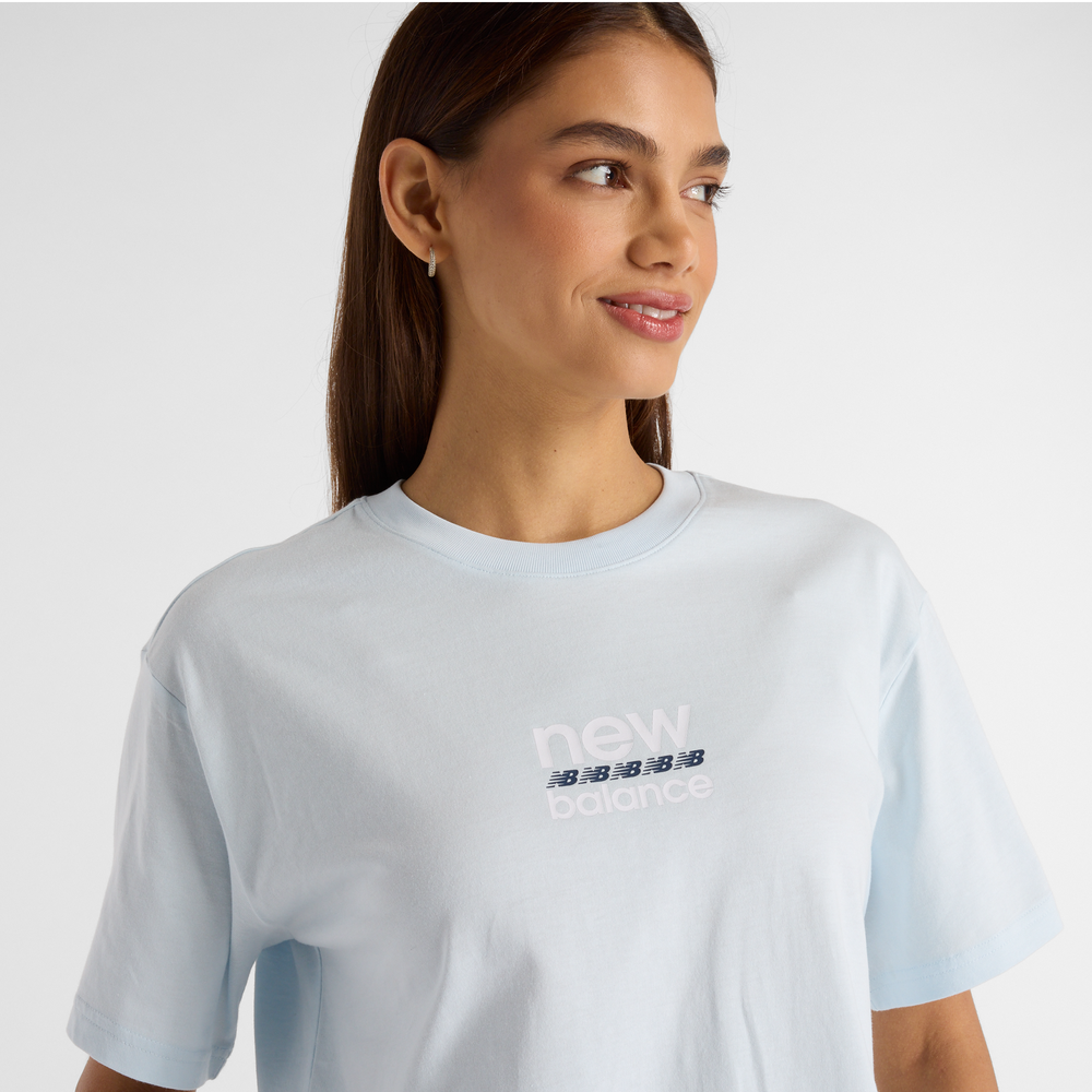 Női póló New Balance WT51541IB – kék