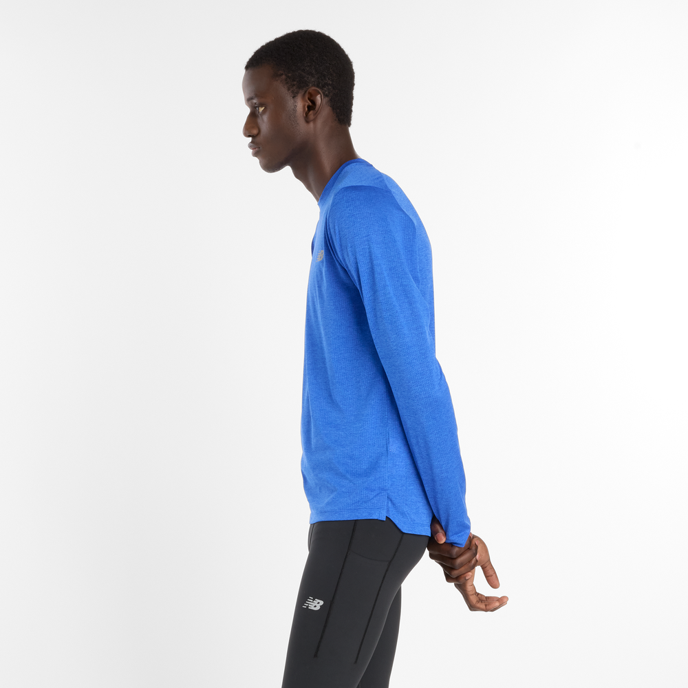 Férfi futópóló New Balance MT41256FDP – kék