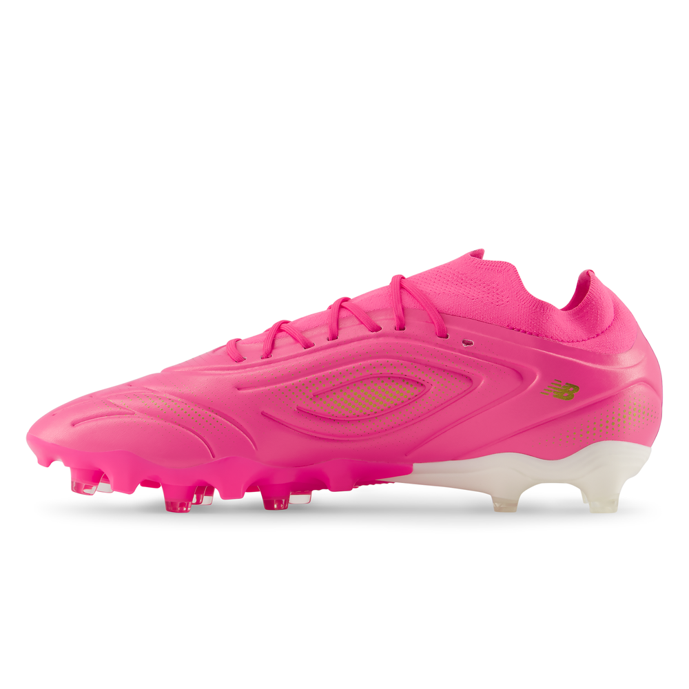 Férfi focicipő New Balance TEKELA TEAM FG V5 UT3FL9J8 – rózsaszín