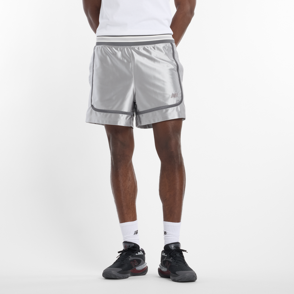 Férfi futónadrág New Balance MS51608RCD – ezüst