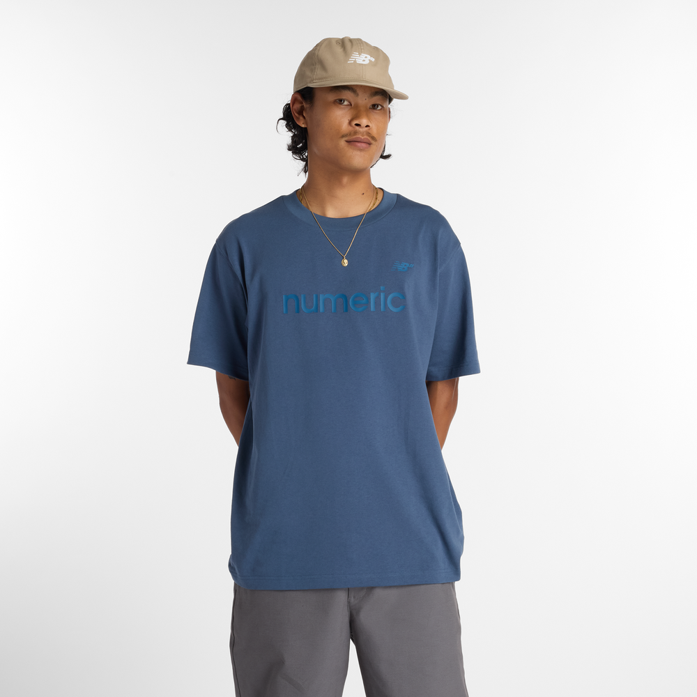 Férfi póló New Balance Numeric MT51955VTI – sötétkék