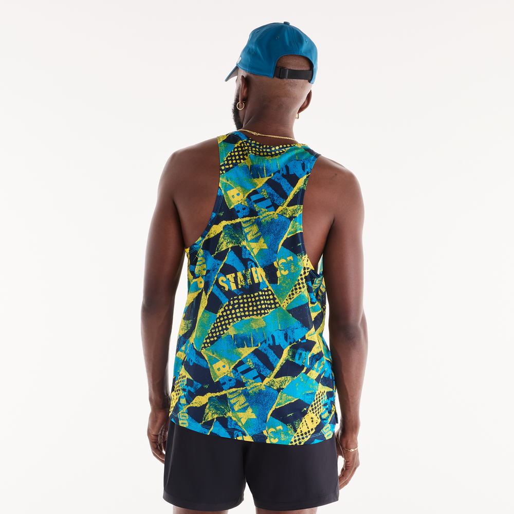 Férfi futópóló New Balance NYC Marathon RC Essential – többszínű