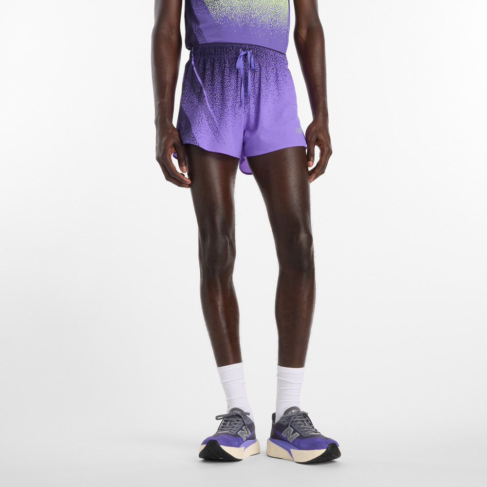 Férfi futónadrág New Balance MB6140TLEPU – lila