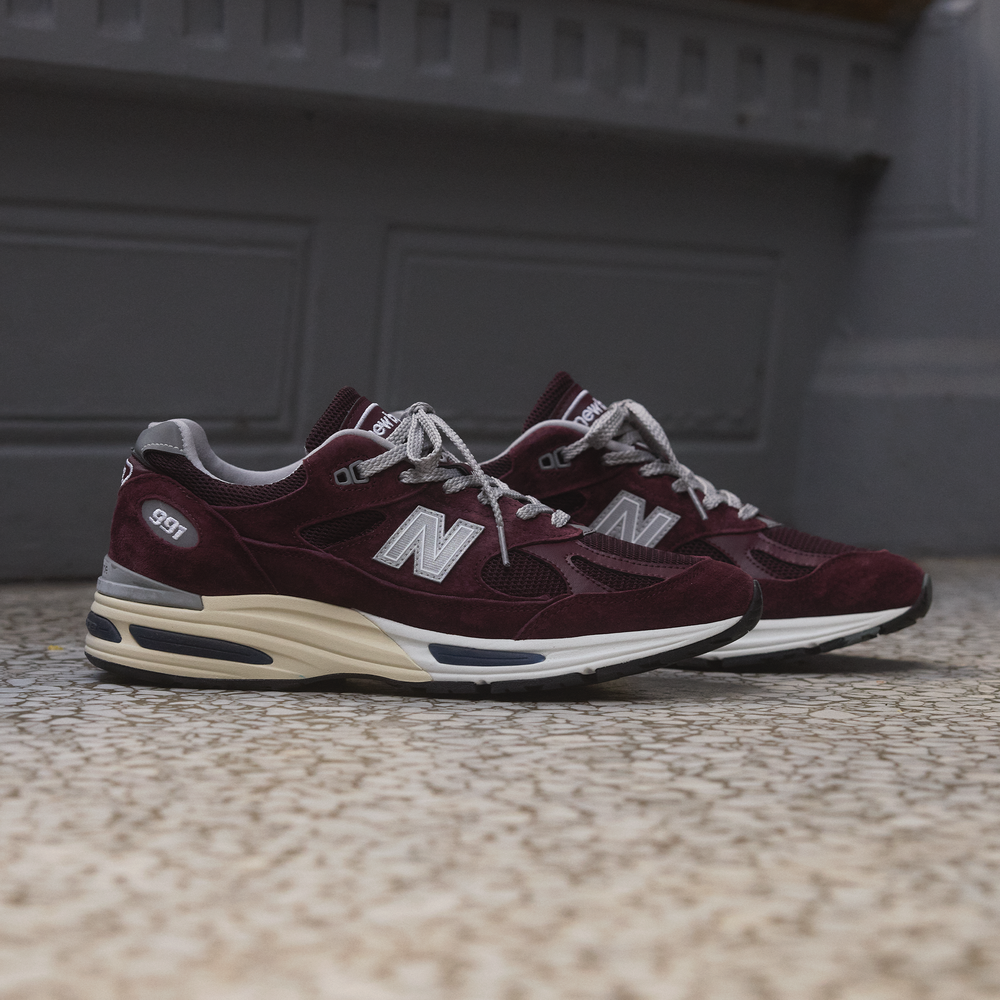 Unisex cipő New Balance U991AU2 – bordó